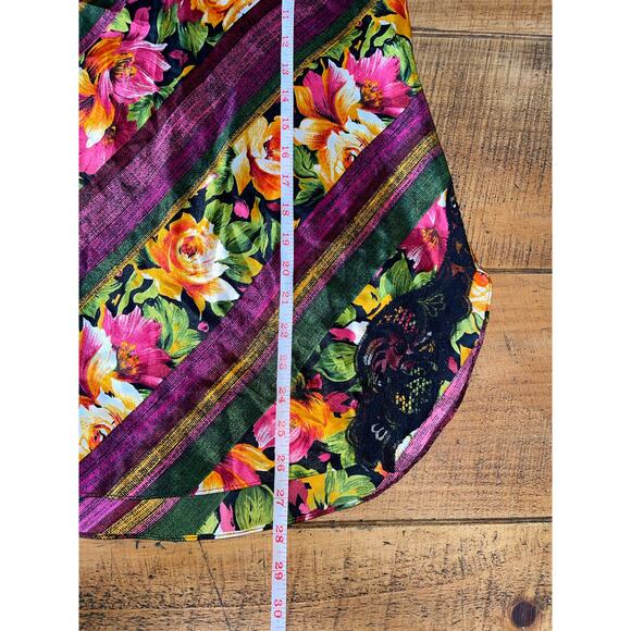 Womens Victorias Secret Floral Lace Pink Purple Chemise Nightie Gold Label Small - Picture 8 of 9